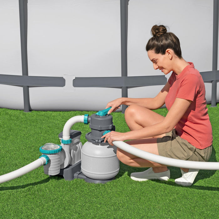 1500gal Pool Sand Filter for Above Ground Pools - Grey