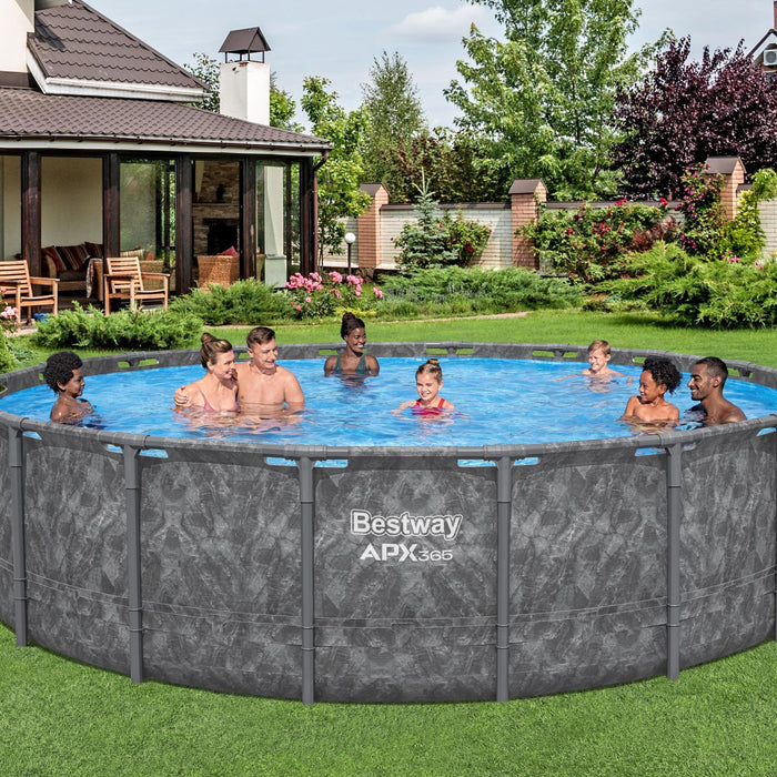 18ft above ground pool set