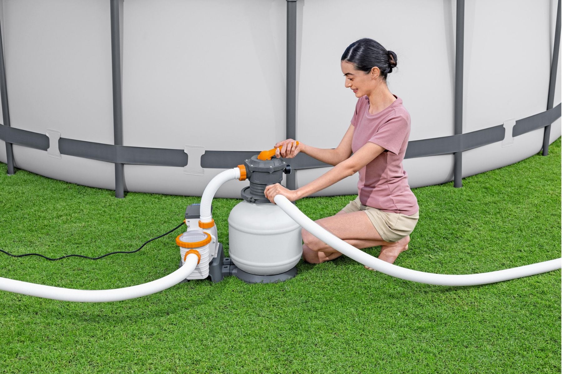 2200gal Pool Sand Filter for All Above Ground Pools