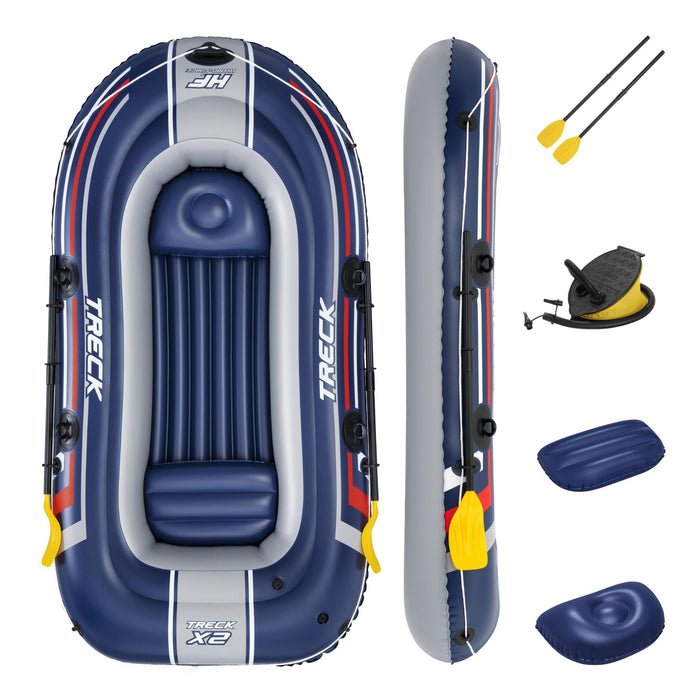 Hydro-Force 3 Person Infltable Raft Set Treck X2