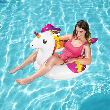 Inflatable Unicorn Swim Ring Pool Float