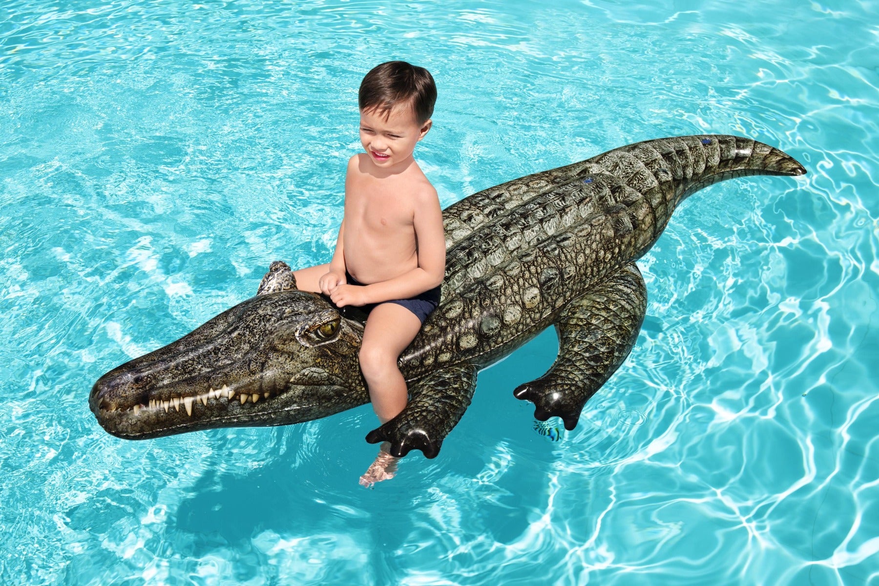 Inflatable Realistic Alligator Pool Float
