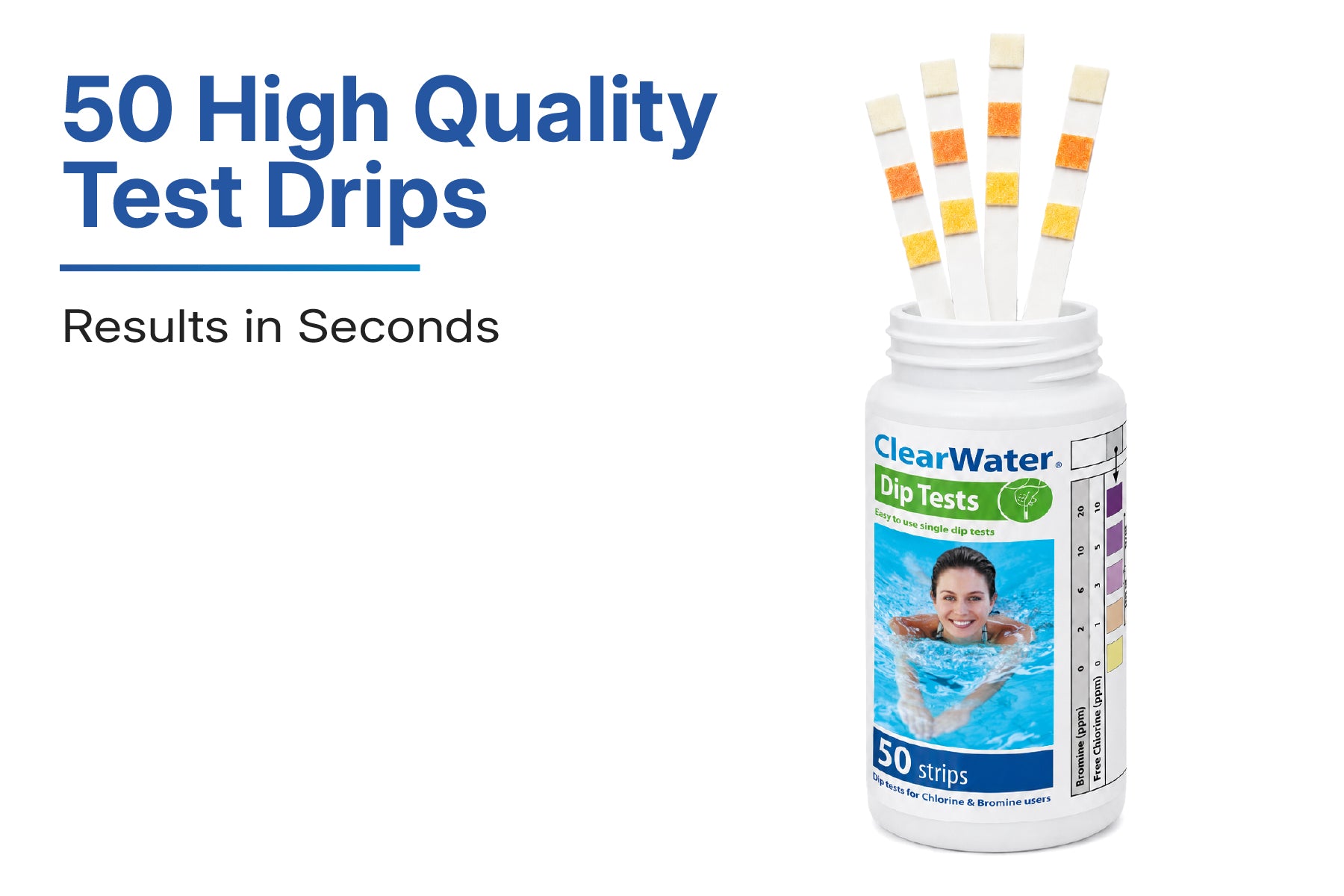 clearwater 50 test strips for pools
