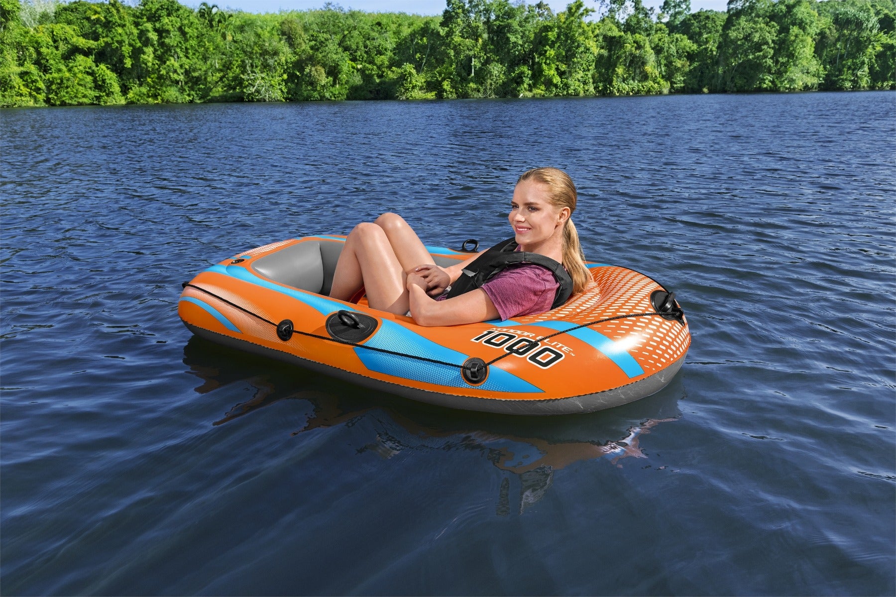 1 Person Inflatable Boat Set Kondor Elite 1000