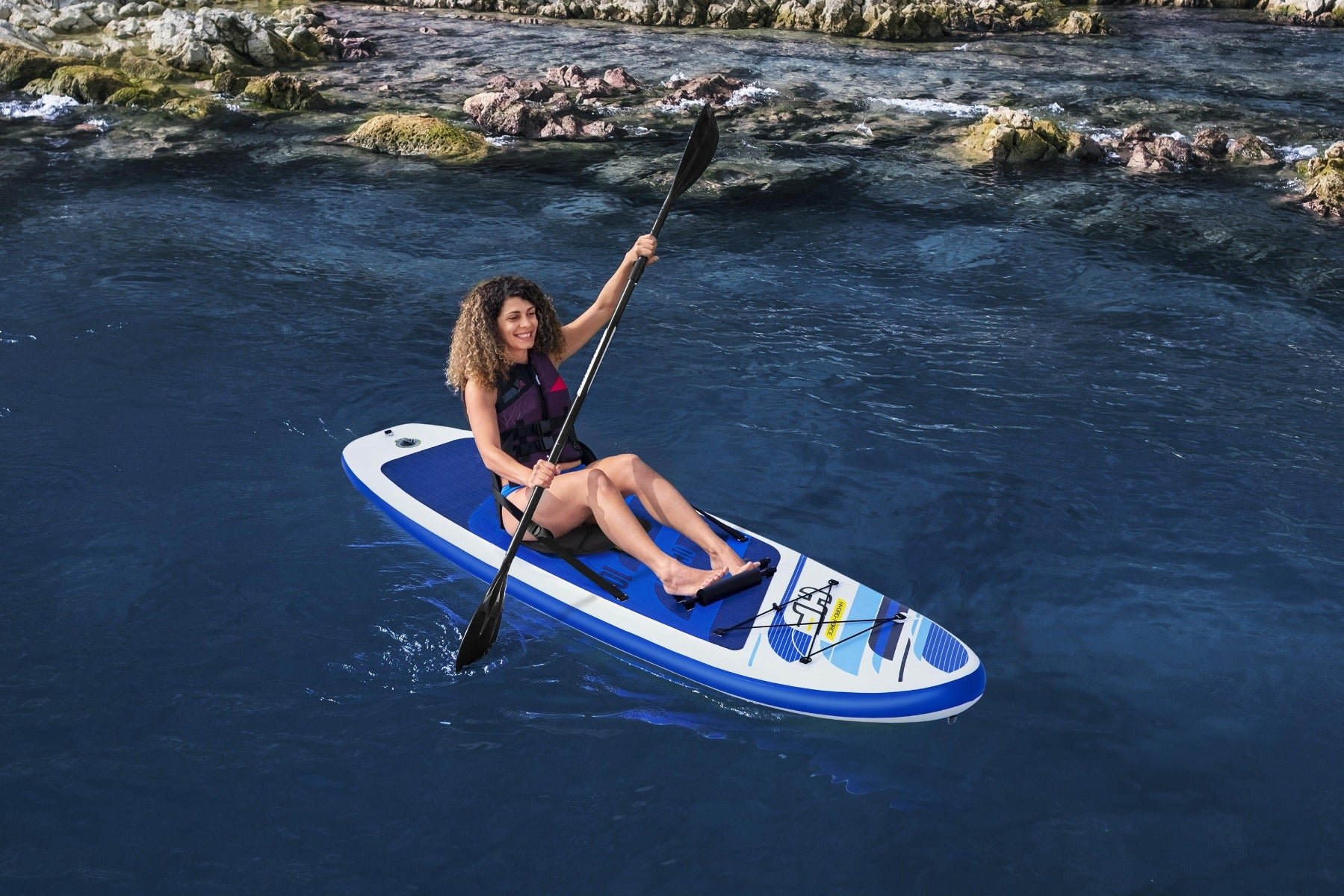 Hydro-Force 10ft Inflatable Paddle Board/ Kayak Set Oceana - Outlet