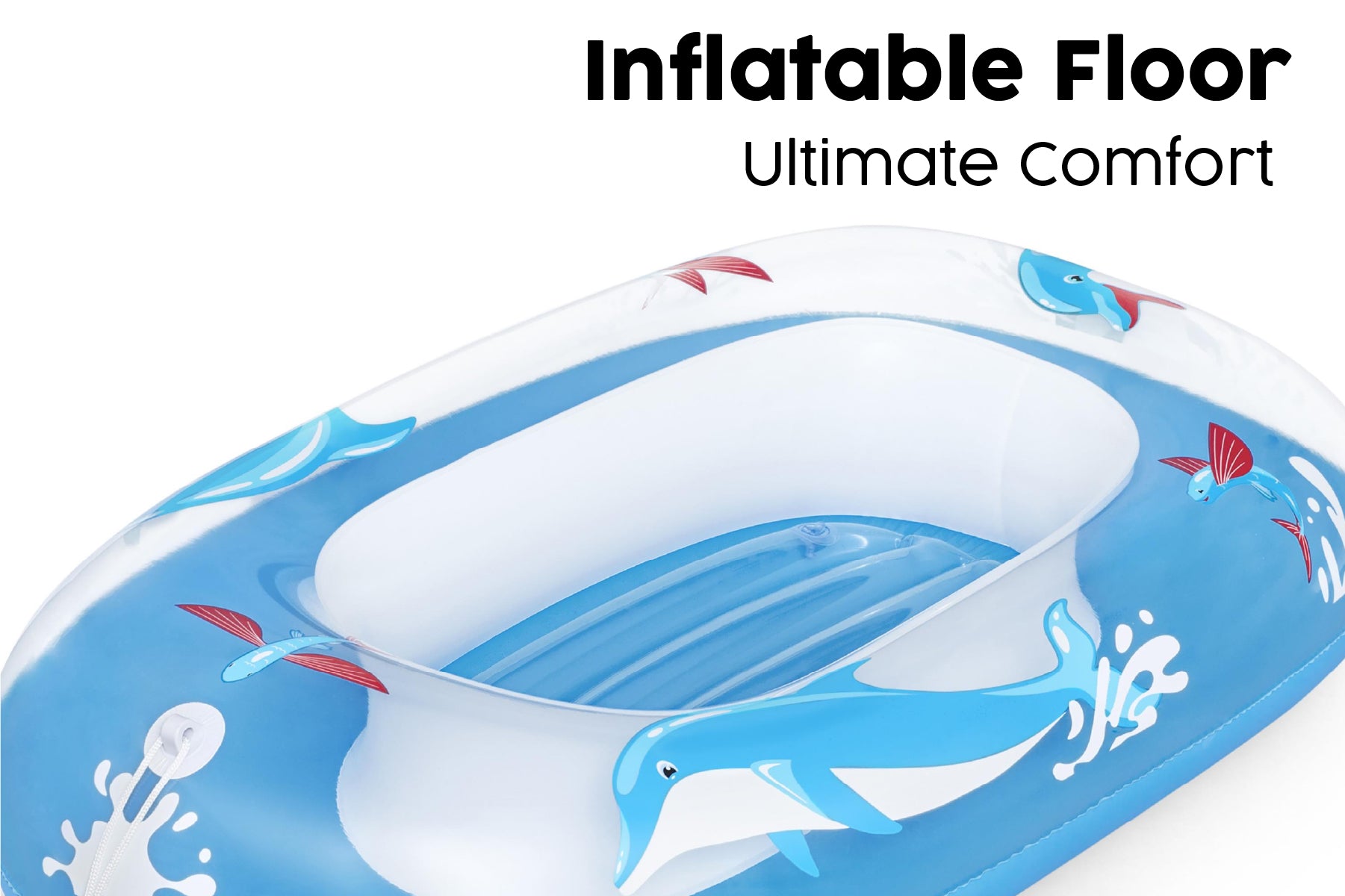 Kids Inflatable Dolphin Pool Boat