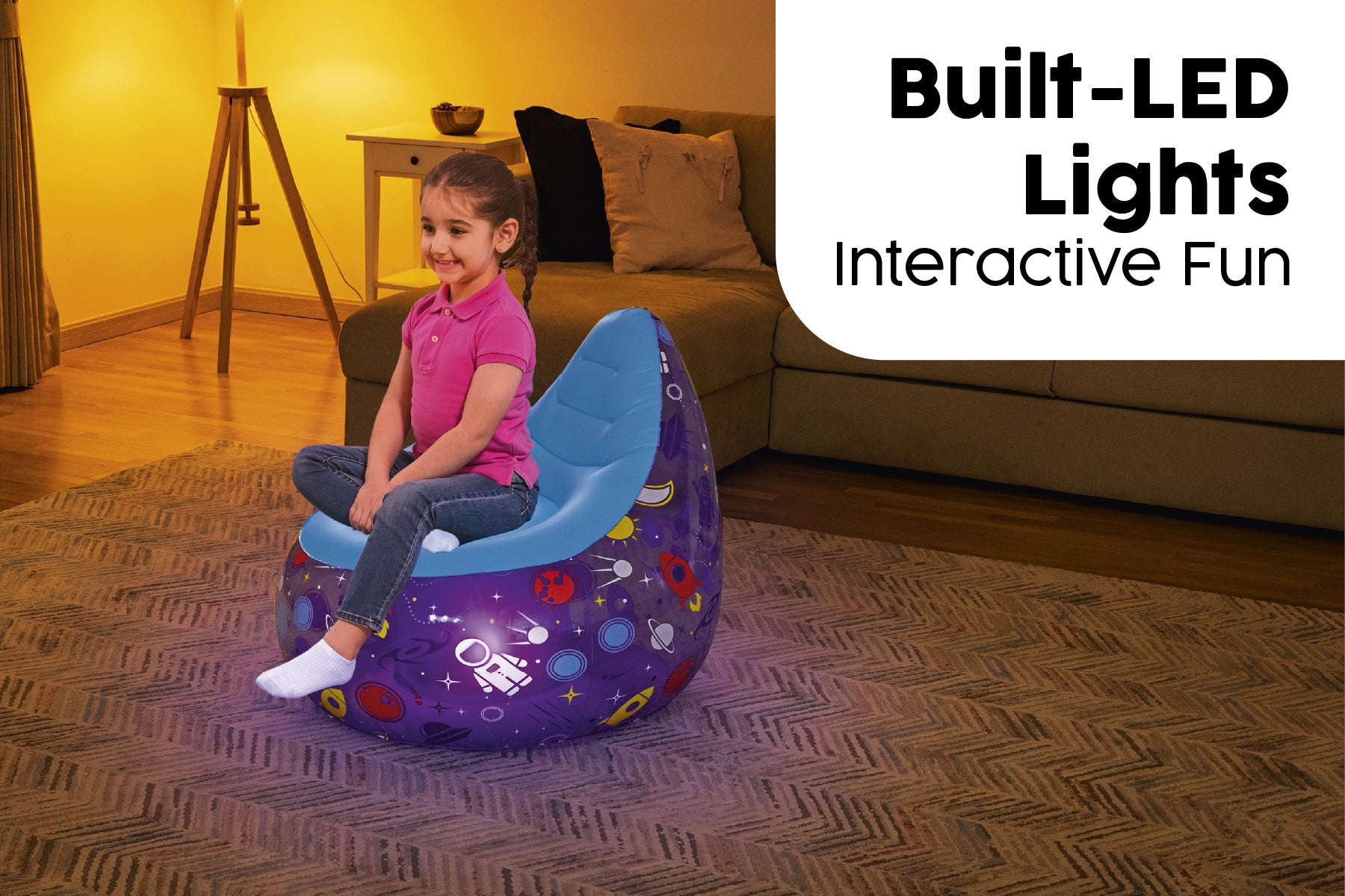 Inflatable Astro Glow LED Chair