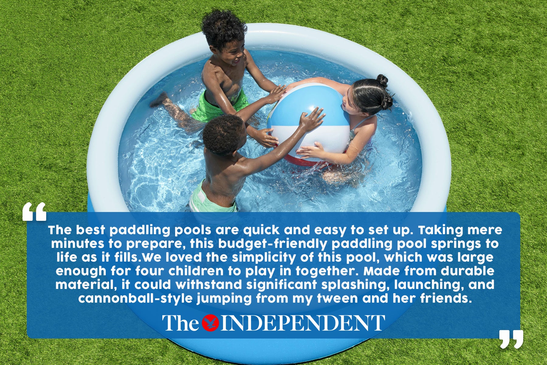 8ft x 24inch Blue Round Fast Set Inflatable Above Ground Pool
