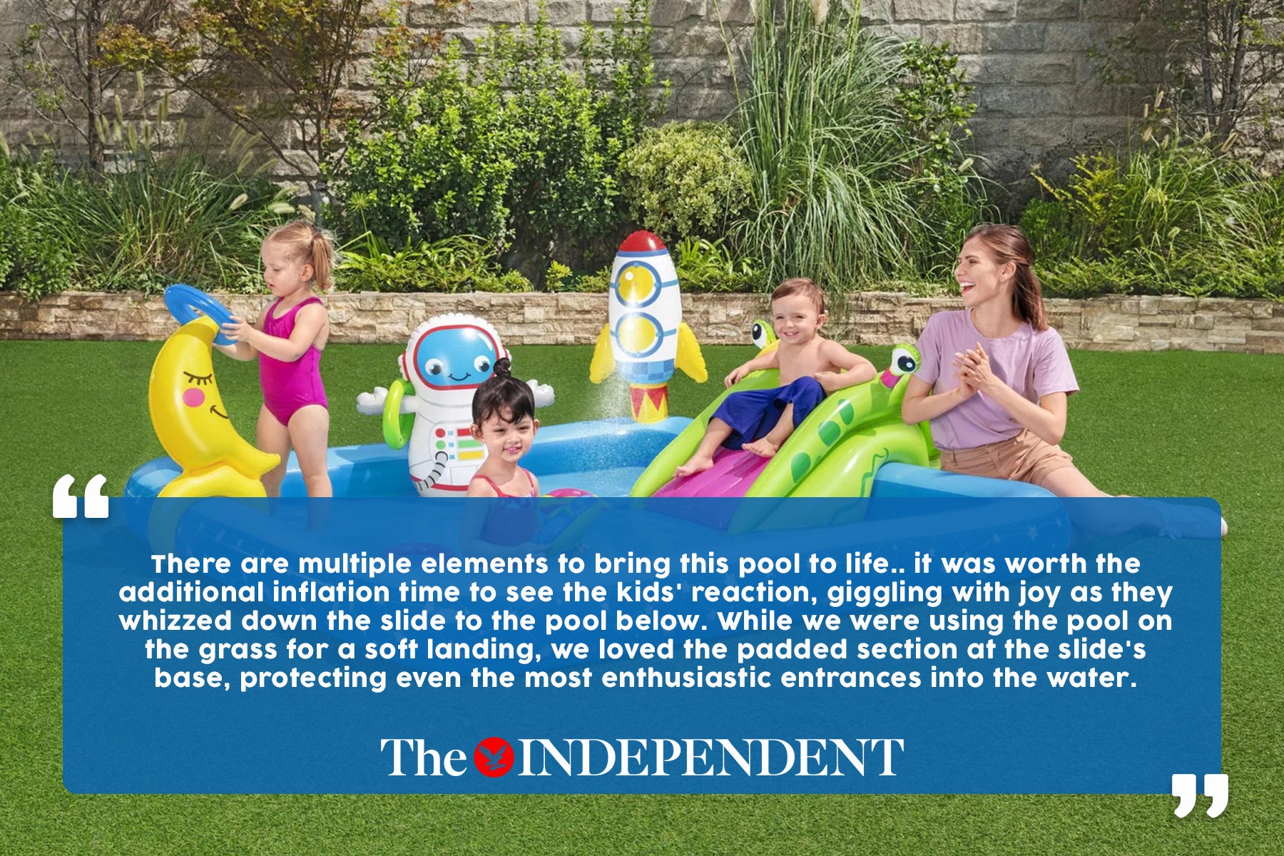 Little Astronaut Kids Inflatable Paddling Pool Play Center