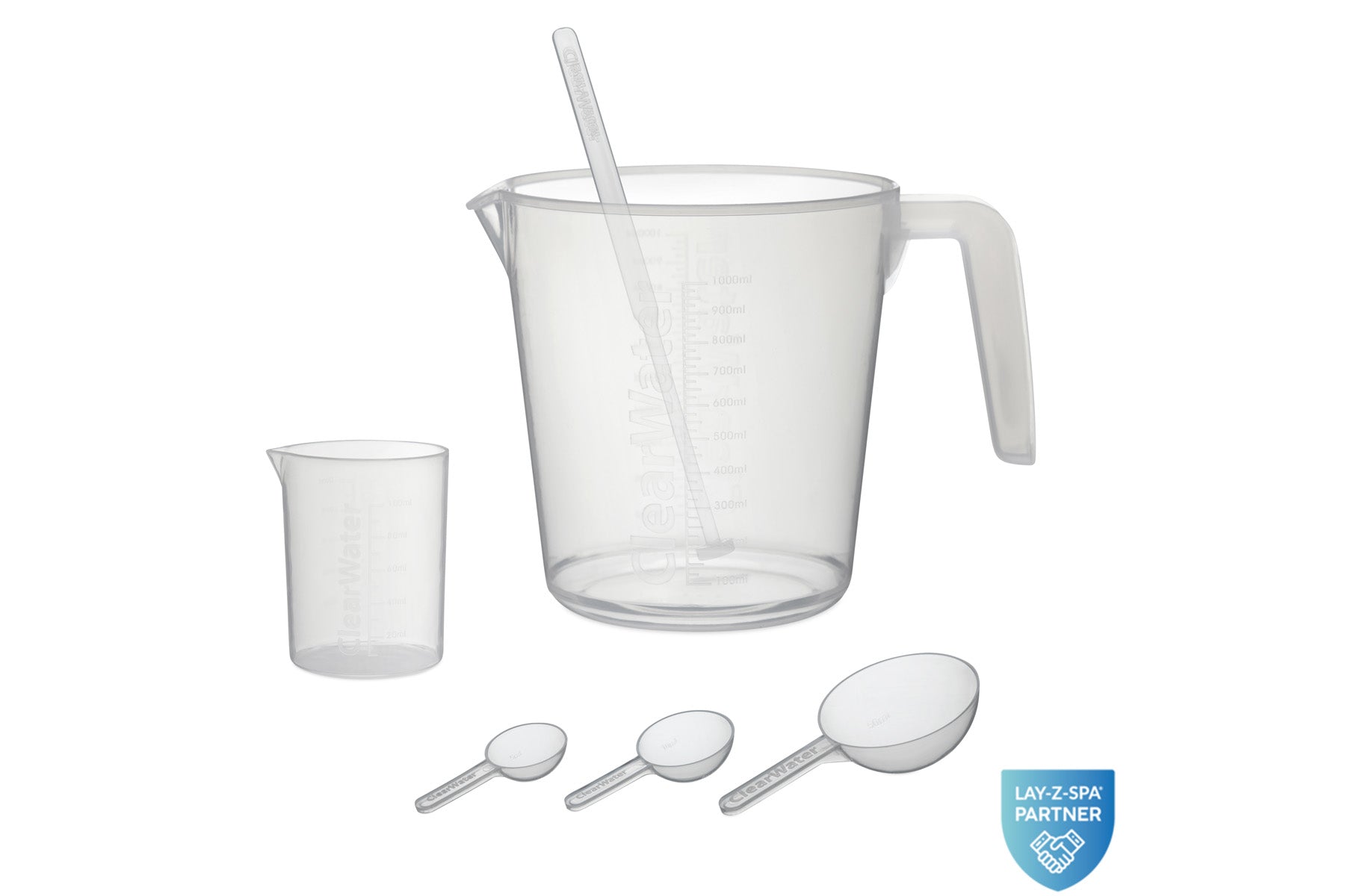 measuring set for pool chemicals