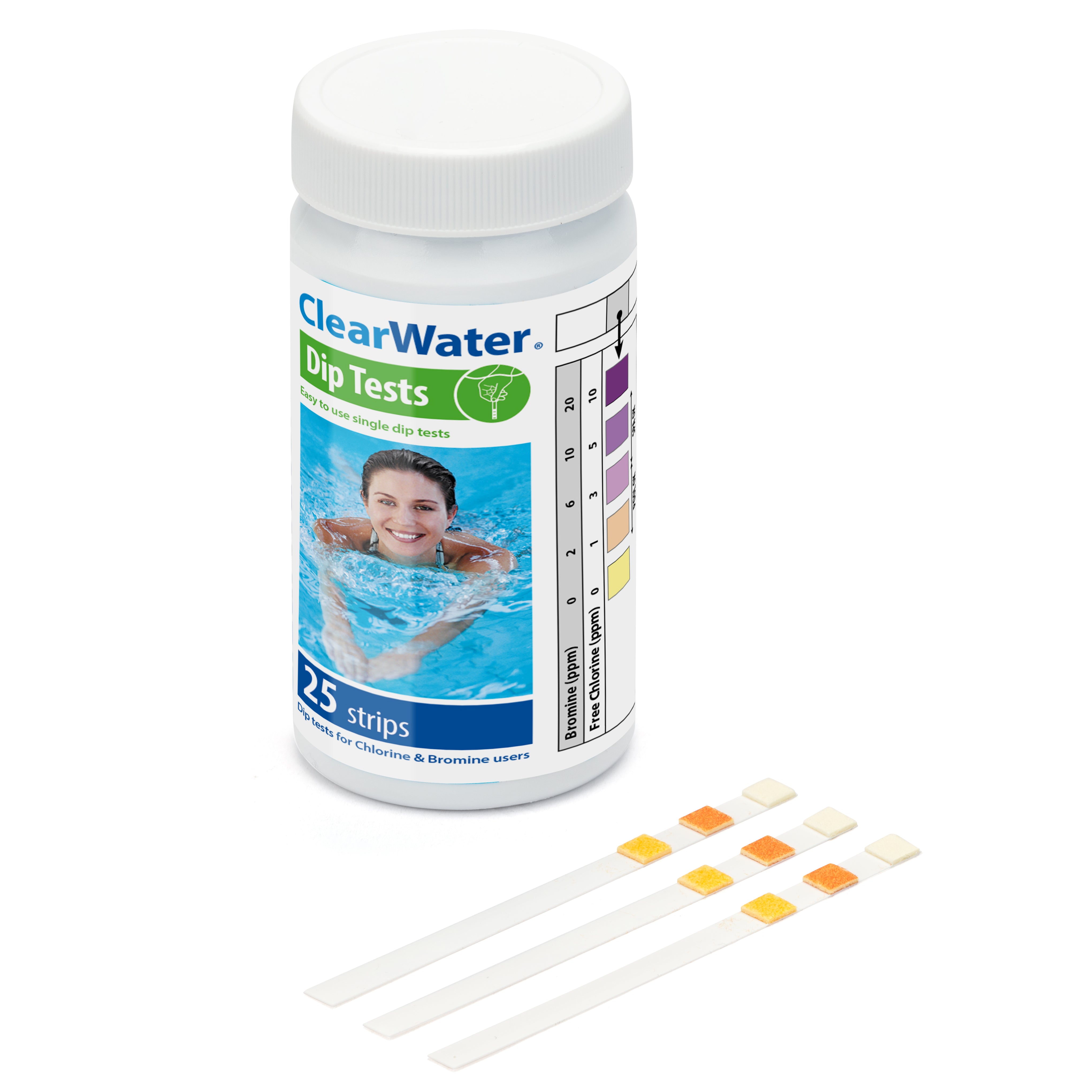 ClearWater dip tests for pool water