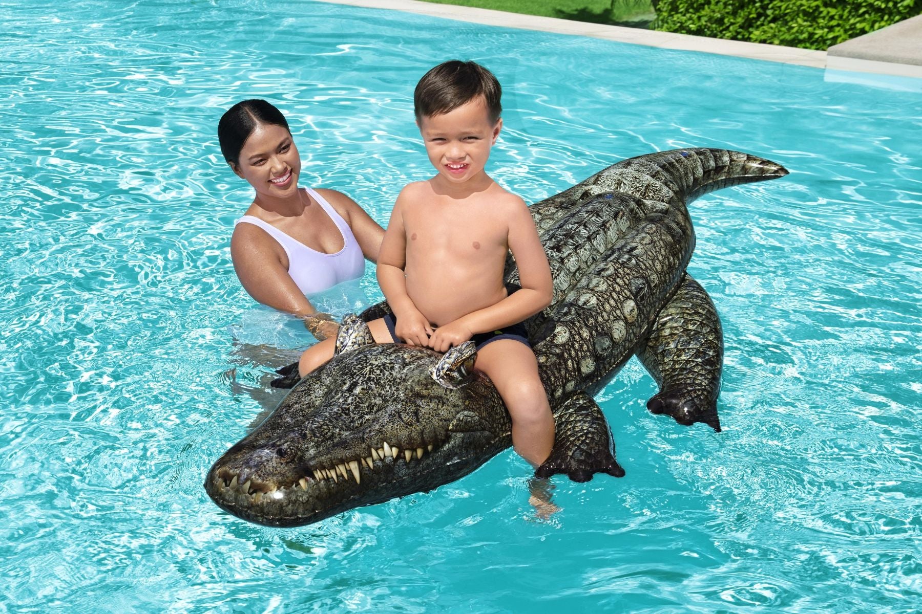 Inflatable Realistic Alligator Pool Float