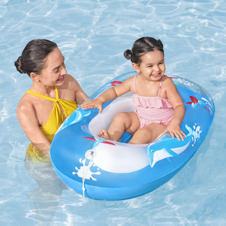 Kids Inflatable Dolphin Pool Boat