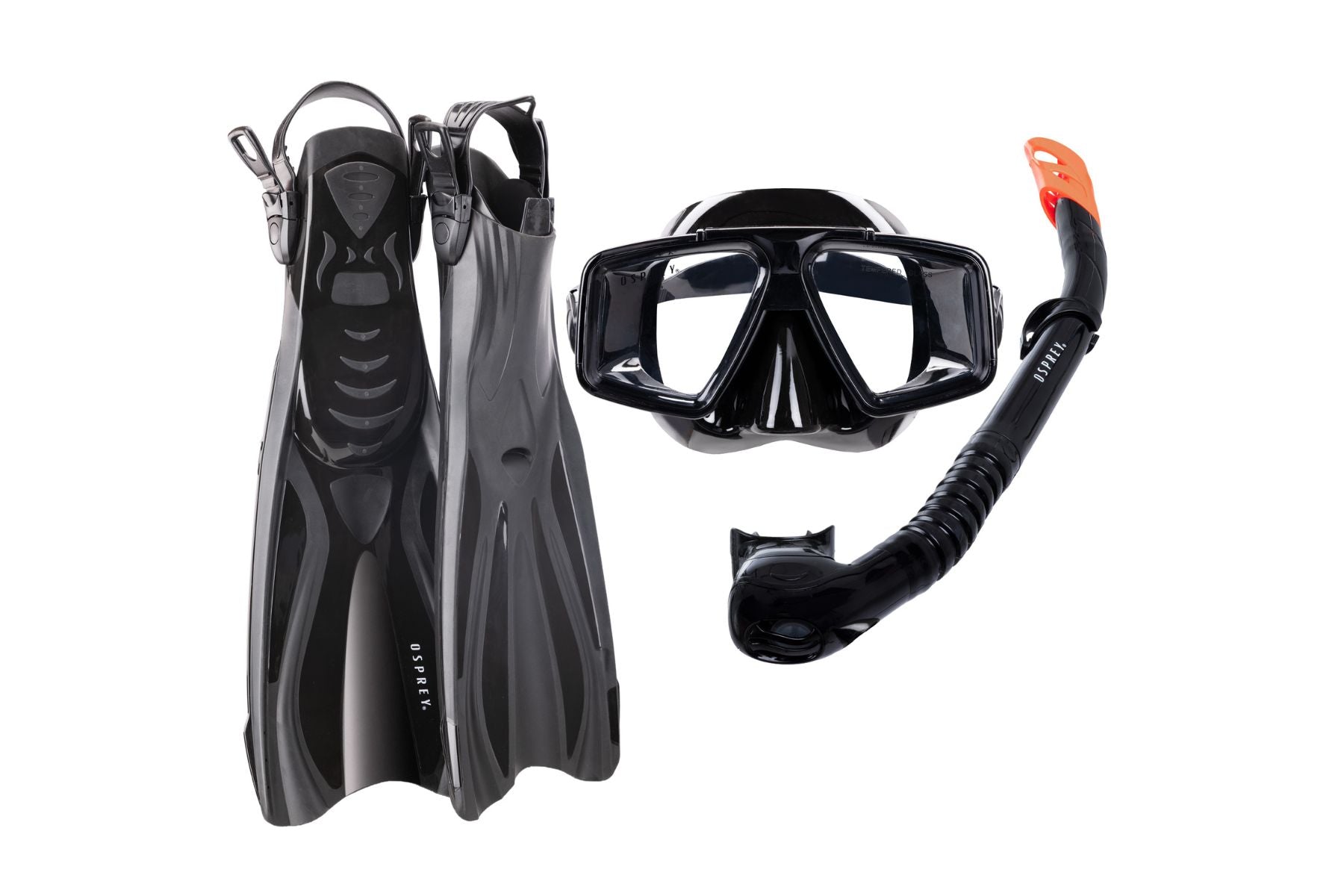 swim fins and swimming mask