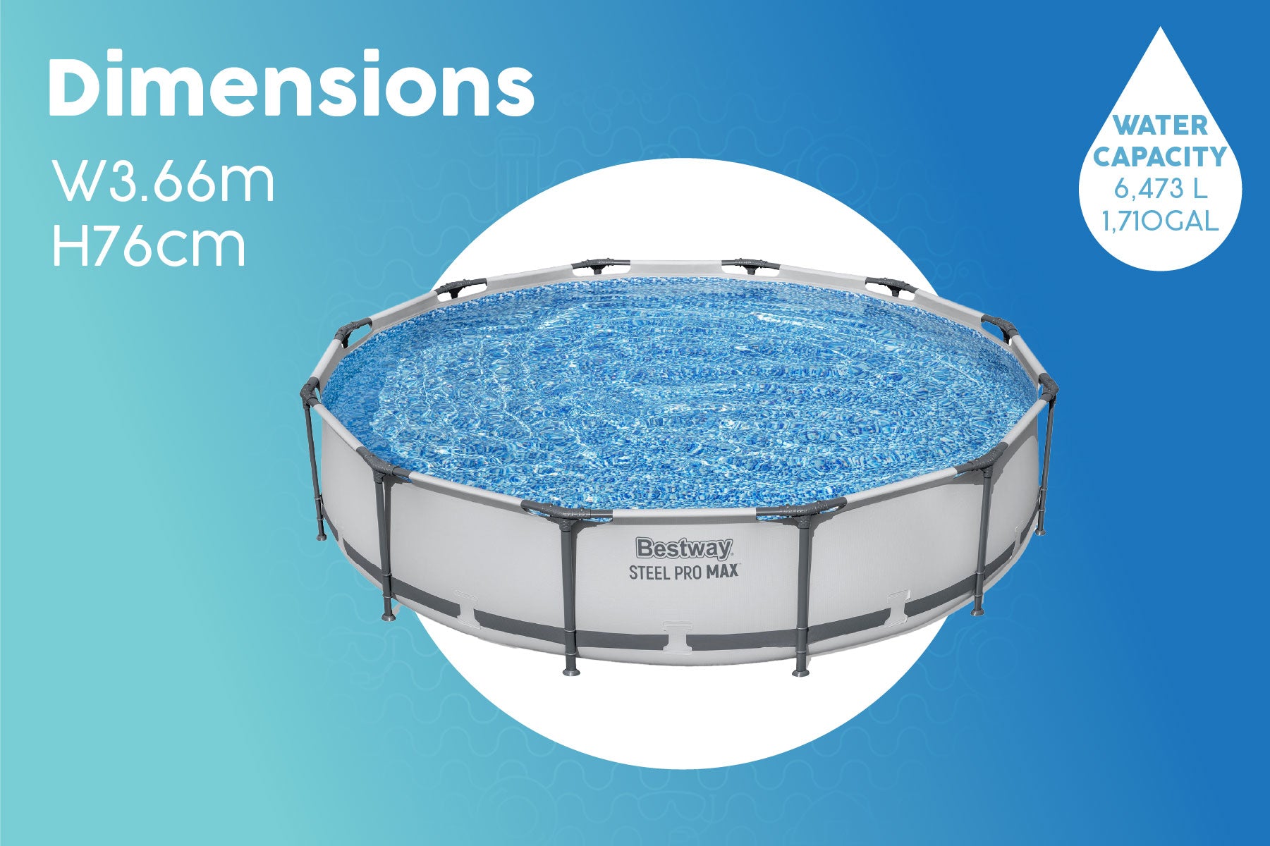 bestway above ground pool set