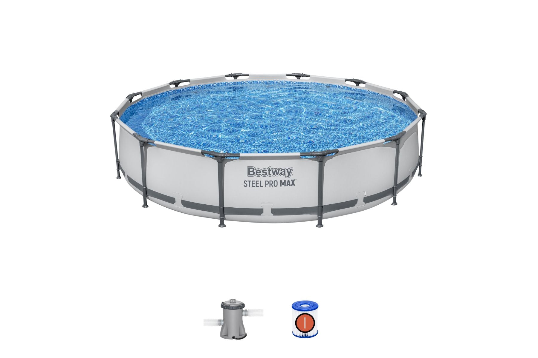 round ground pool set