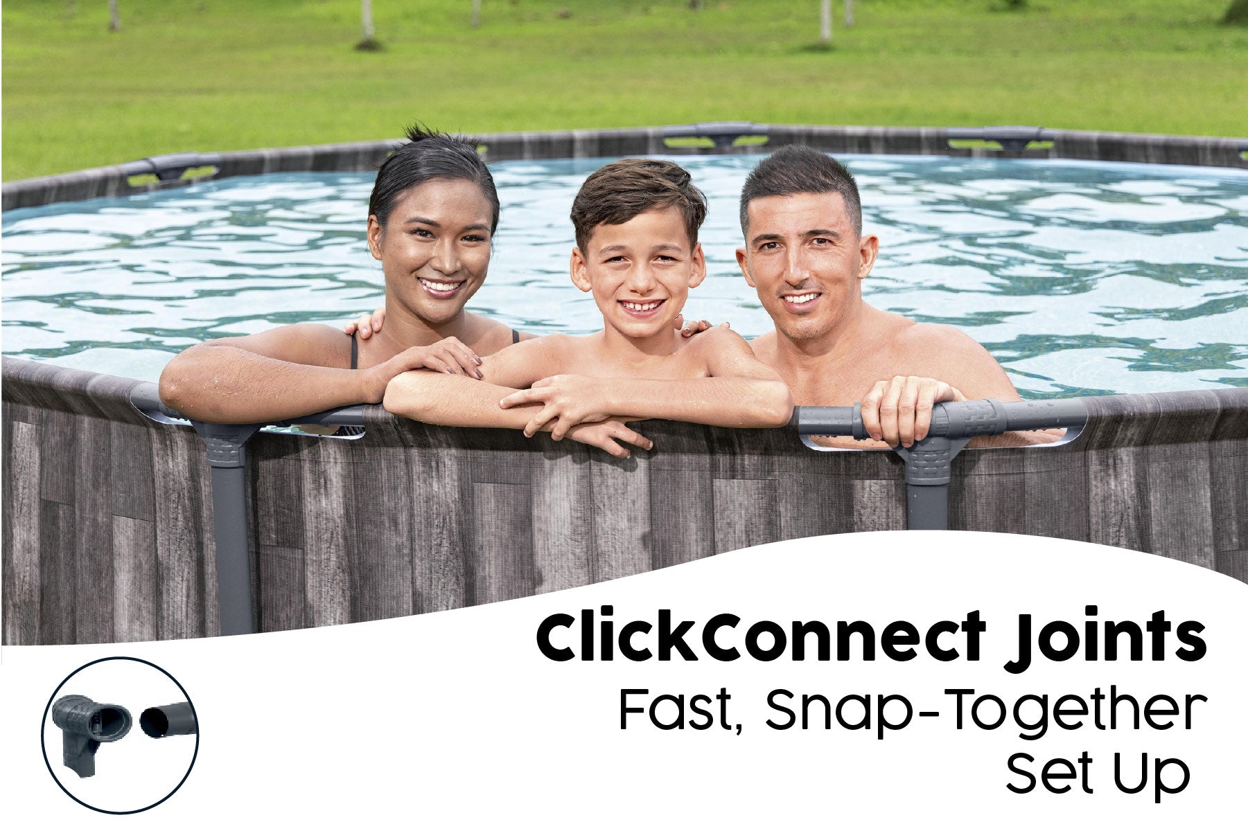 steel frame 14ft above ground pool