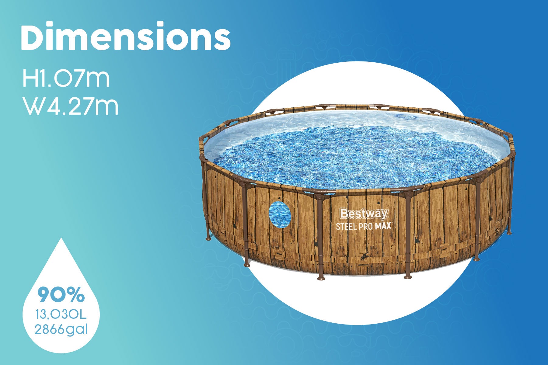 steel frame garden pool