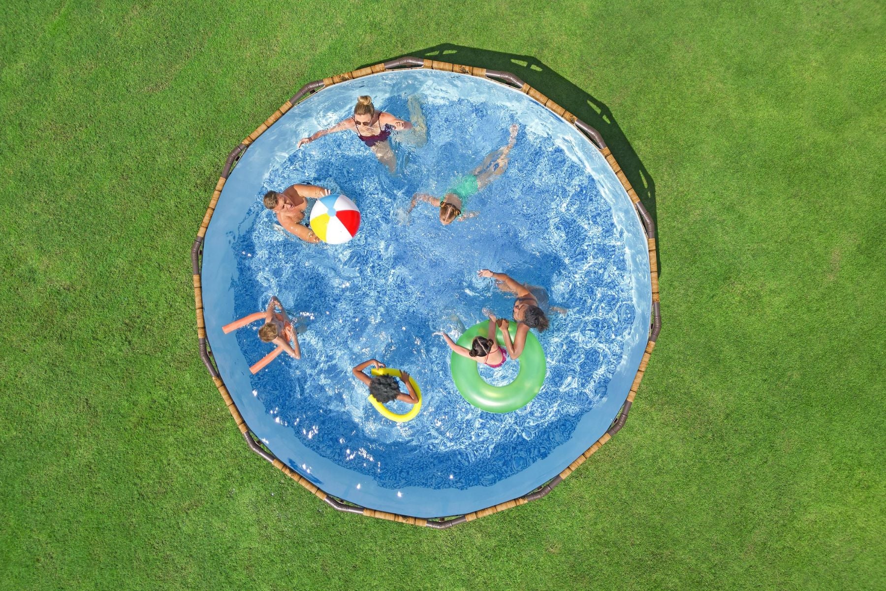 steel frame above ground pool