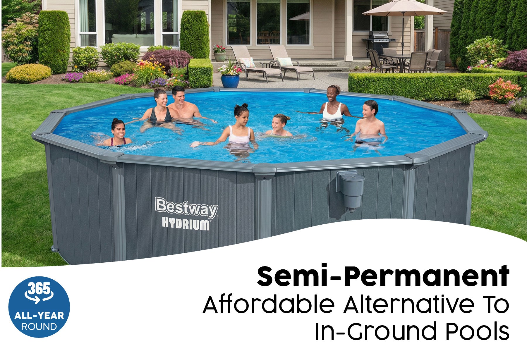 semi permanent above ground pool