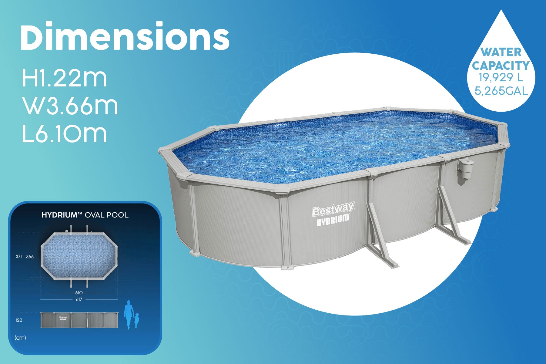 semi - permanent swimming pool