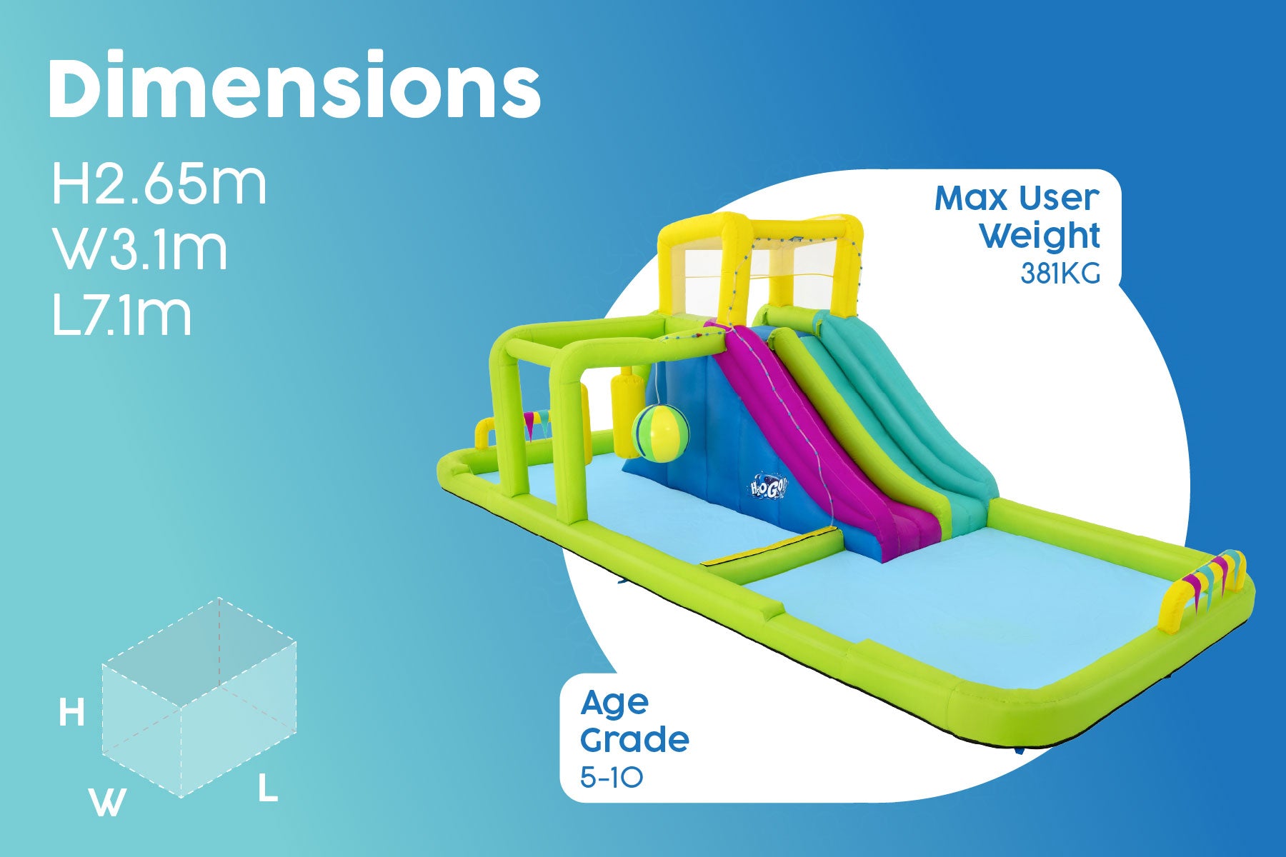kids inflatable water park