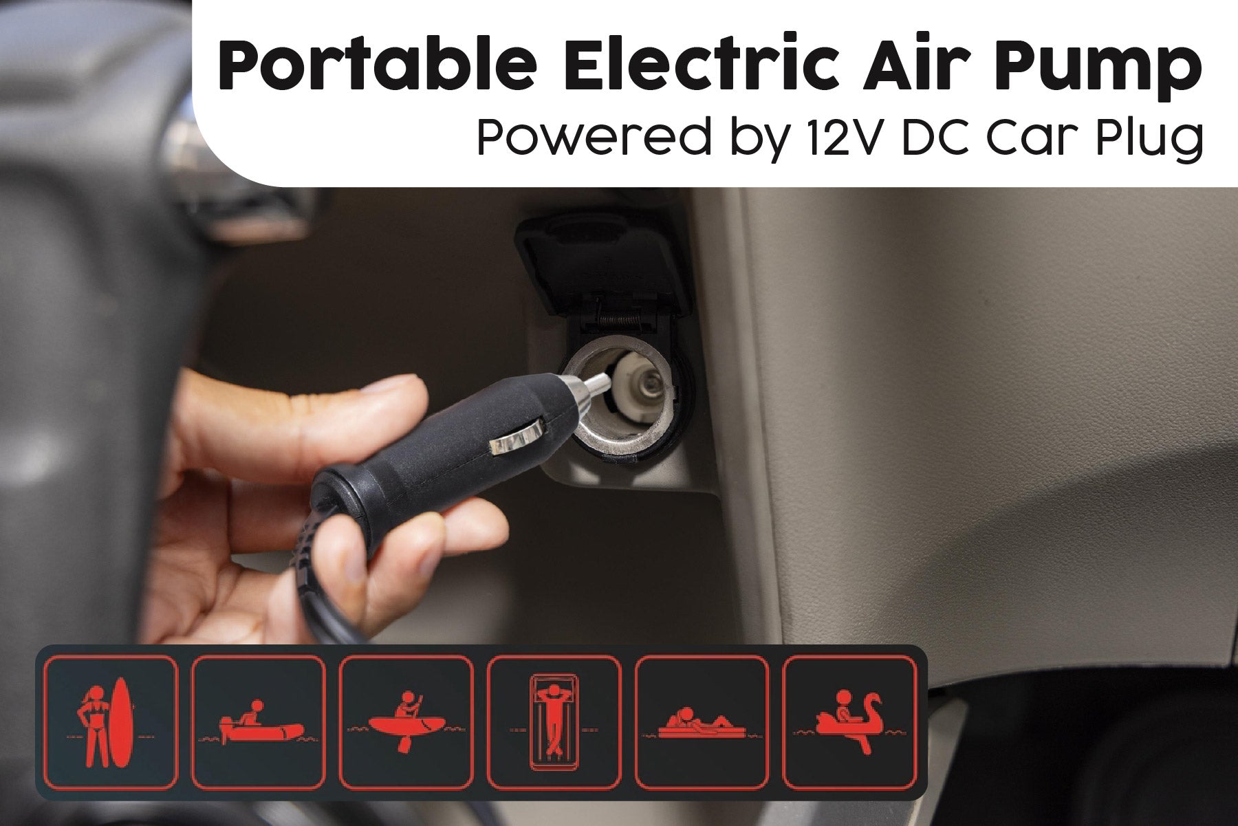 Bestway SUP Electric Air Pump for Cars