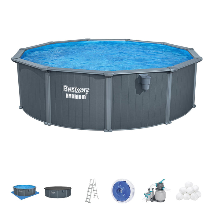 round steel frame pool