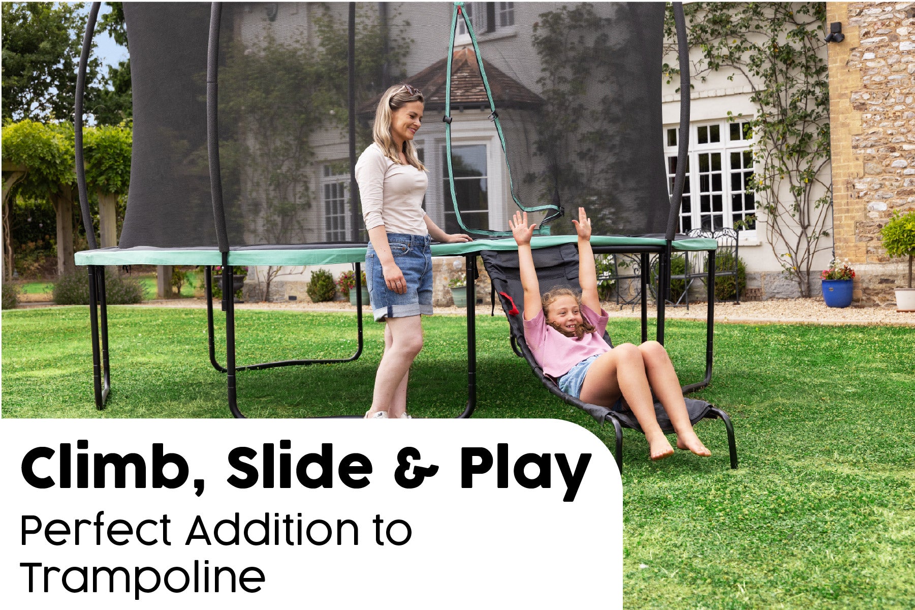 trampoline slide ladder