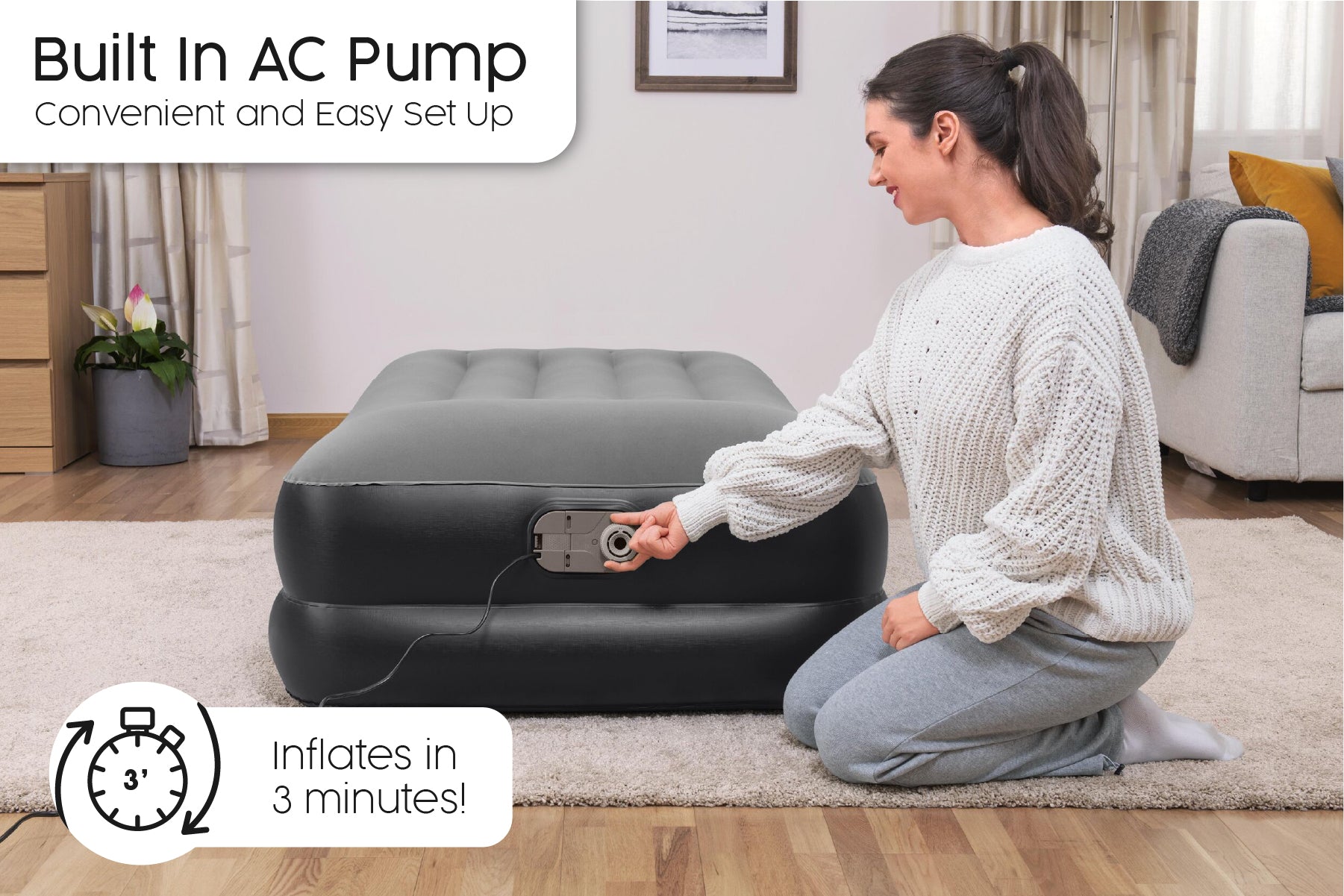 single air bed