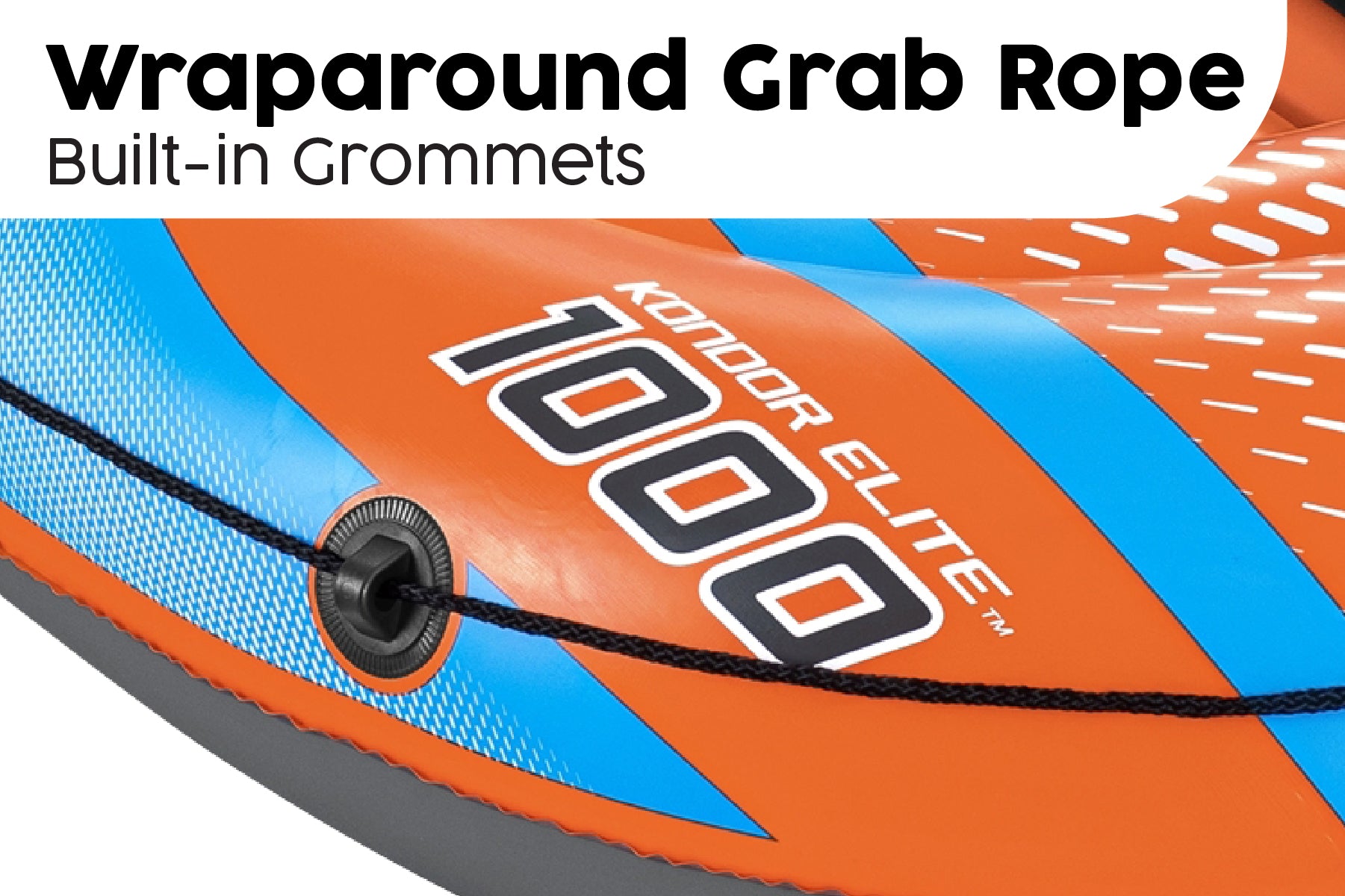 1 Person Inflatable Boat Set Kondor Elite 1000