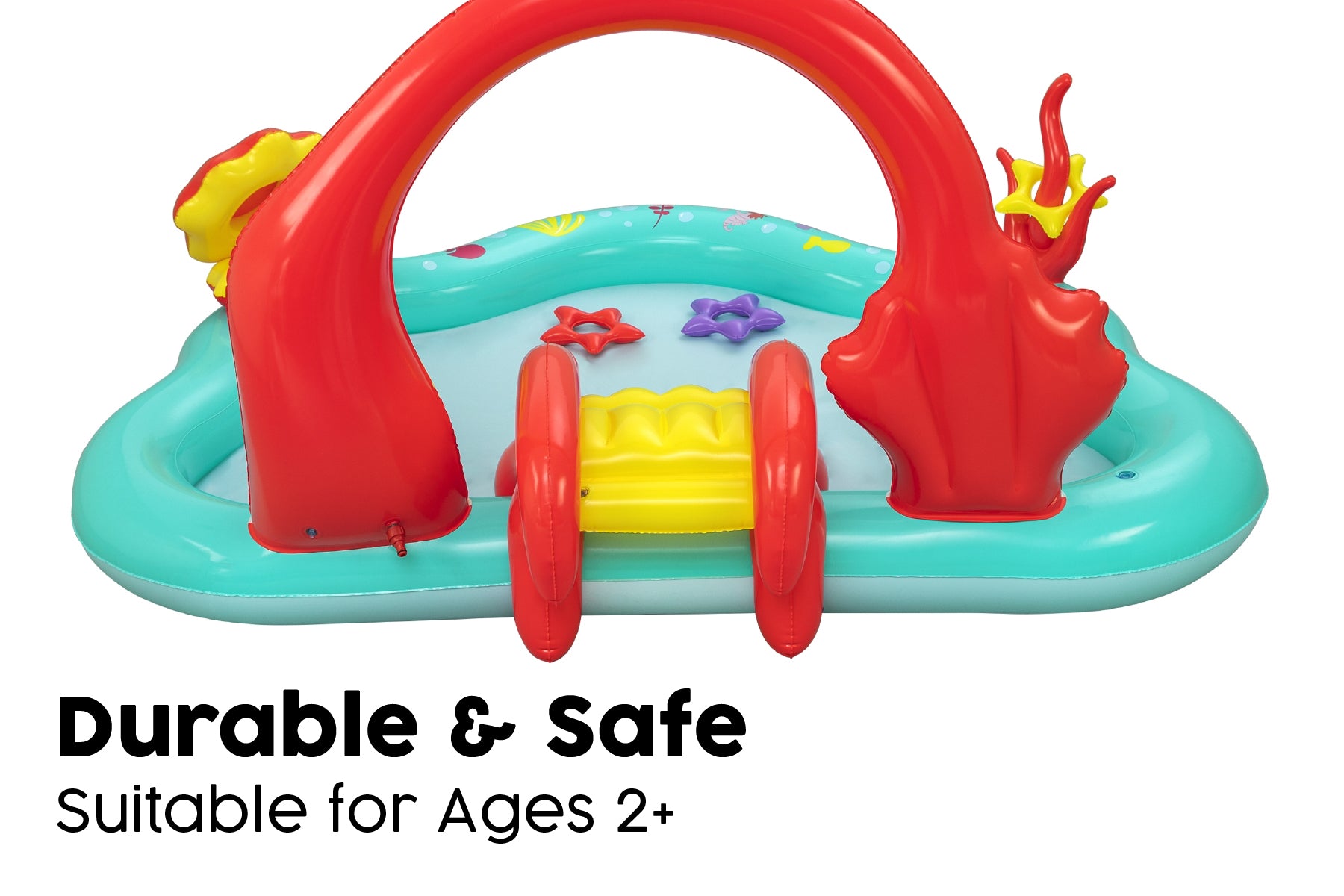 Little Mermaid Kids Inflatable Paddling Pool with Play Centre