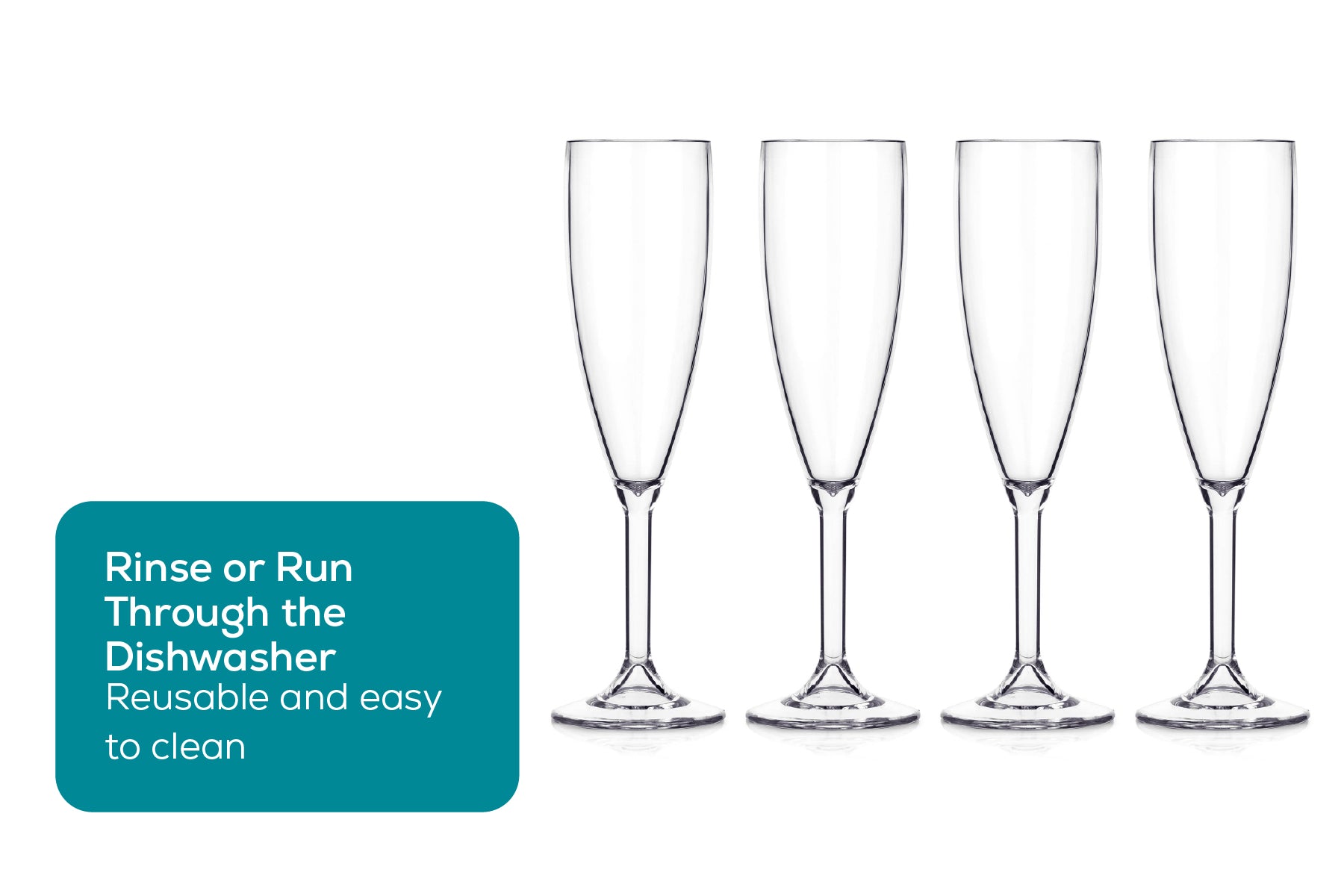 large plastic champagne glasses