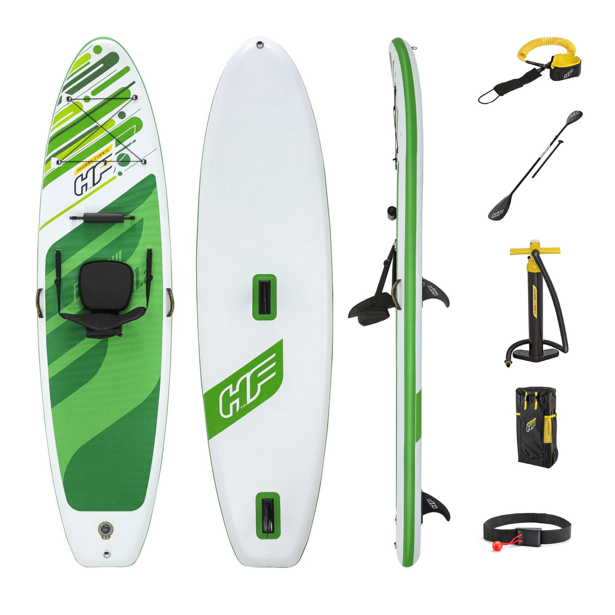 Hydro-Force 11ft 2" Inflatable Paddle Board/Kayak Set - Freesoul Tech - Outlet