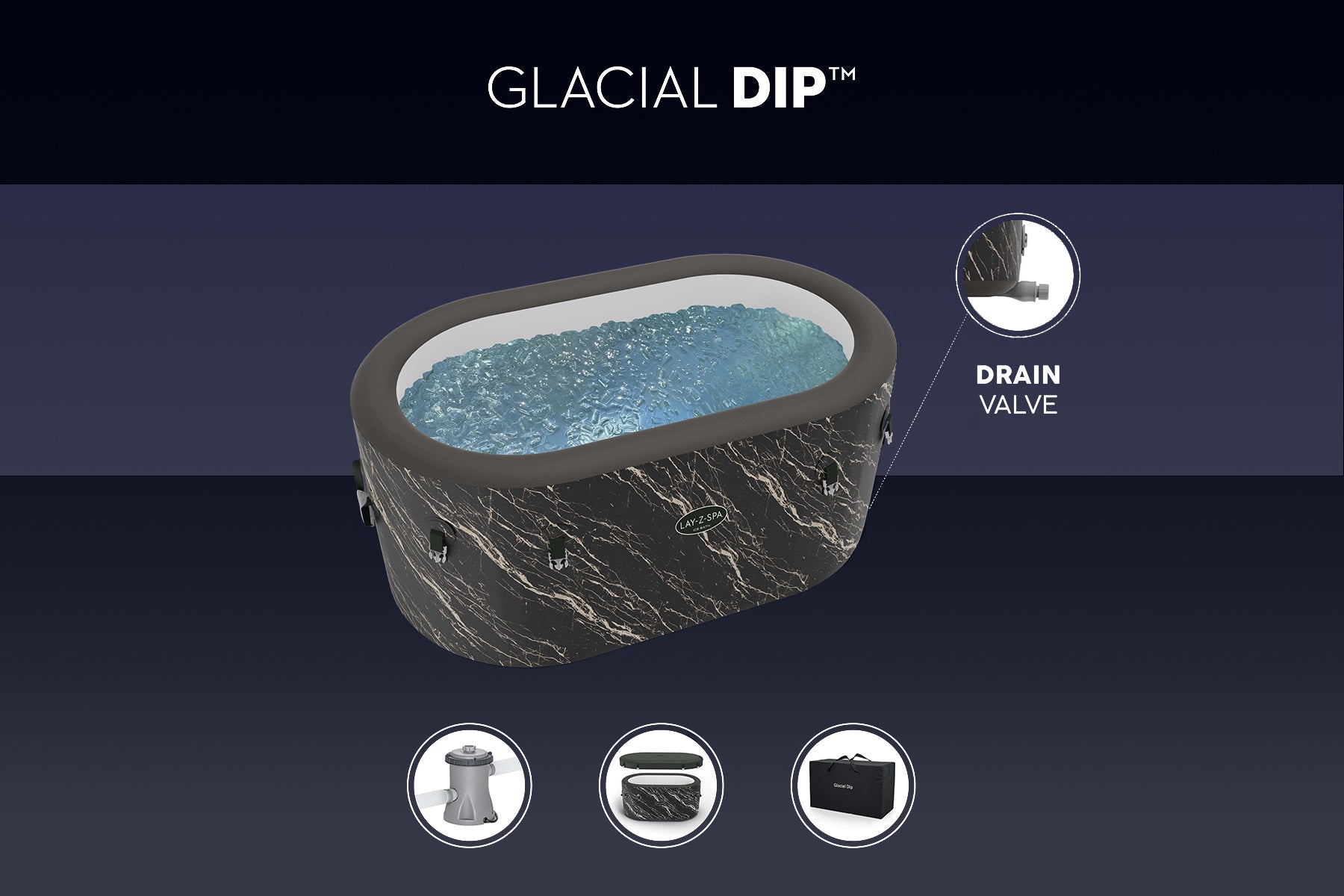 inflatable ice bath for recovery