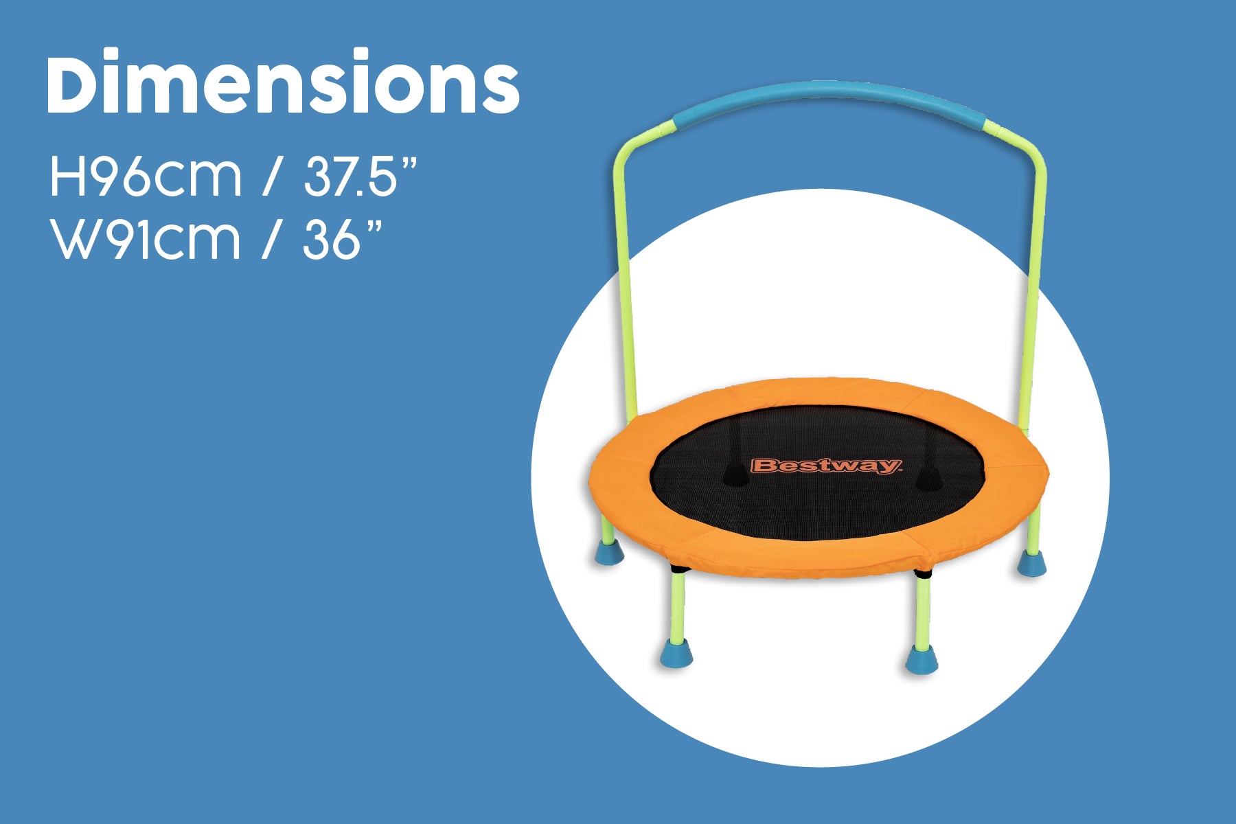 mini trampoline with handle