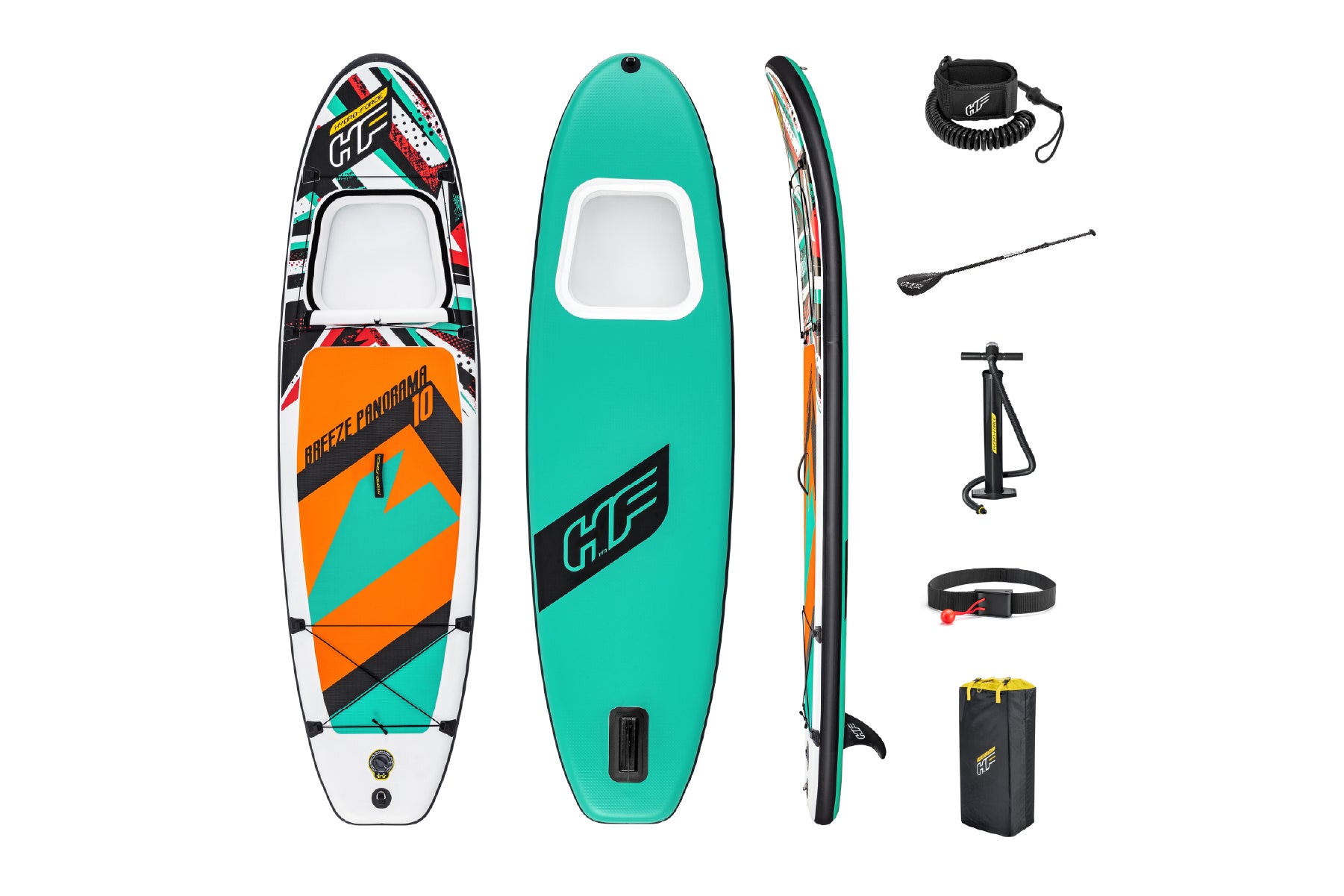 Hydro-Force 10ft Inflatable Paddle Board SUP Set - Breeze Panorama