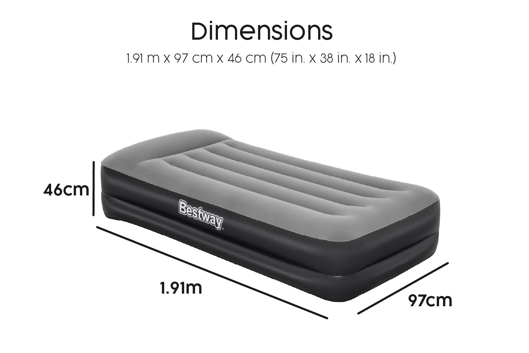 single airbed for one