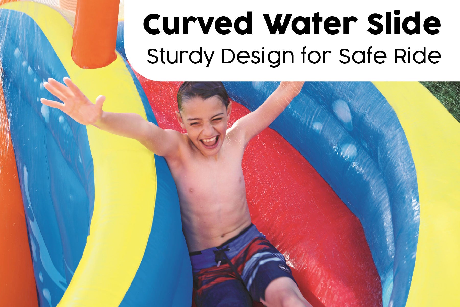 waterpark with slide