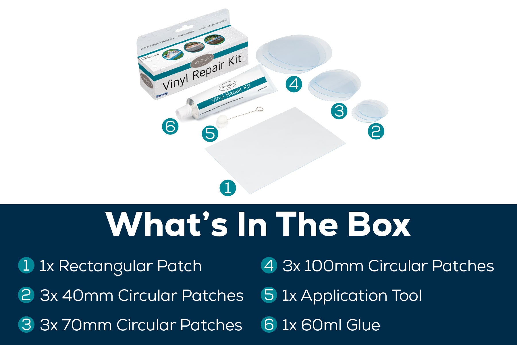 complete set vinyl repair kit