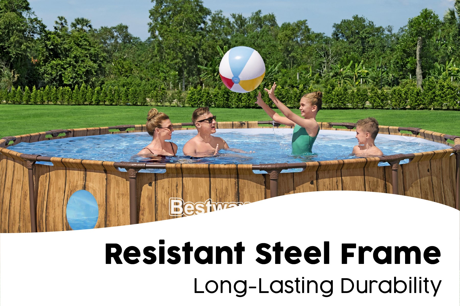 14ft steel framed pool