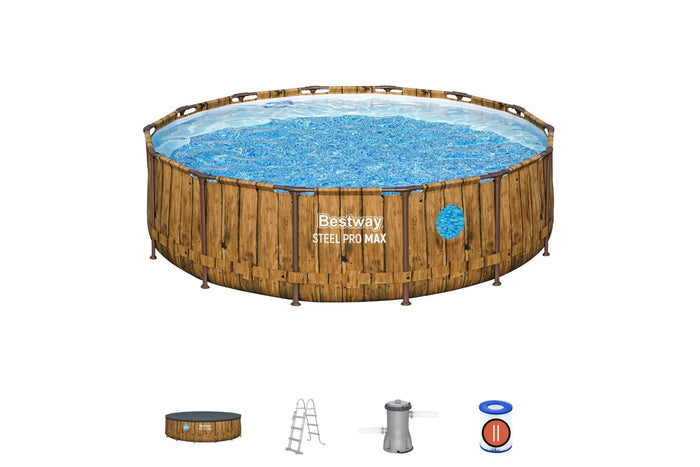 14ft Steel Pro Max Pool Set with Windows | Bestway Store UK | Bestway UK