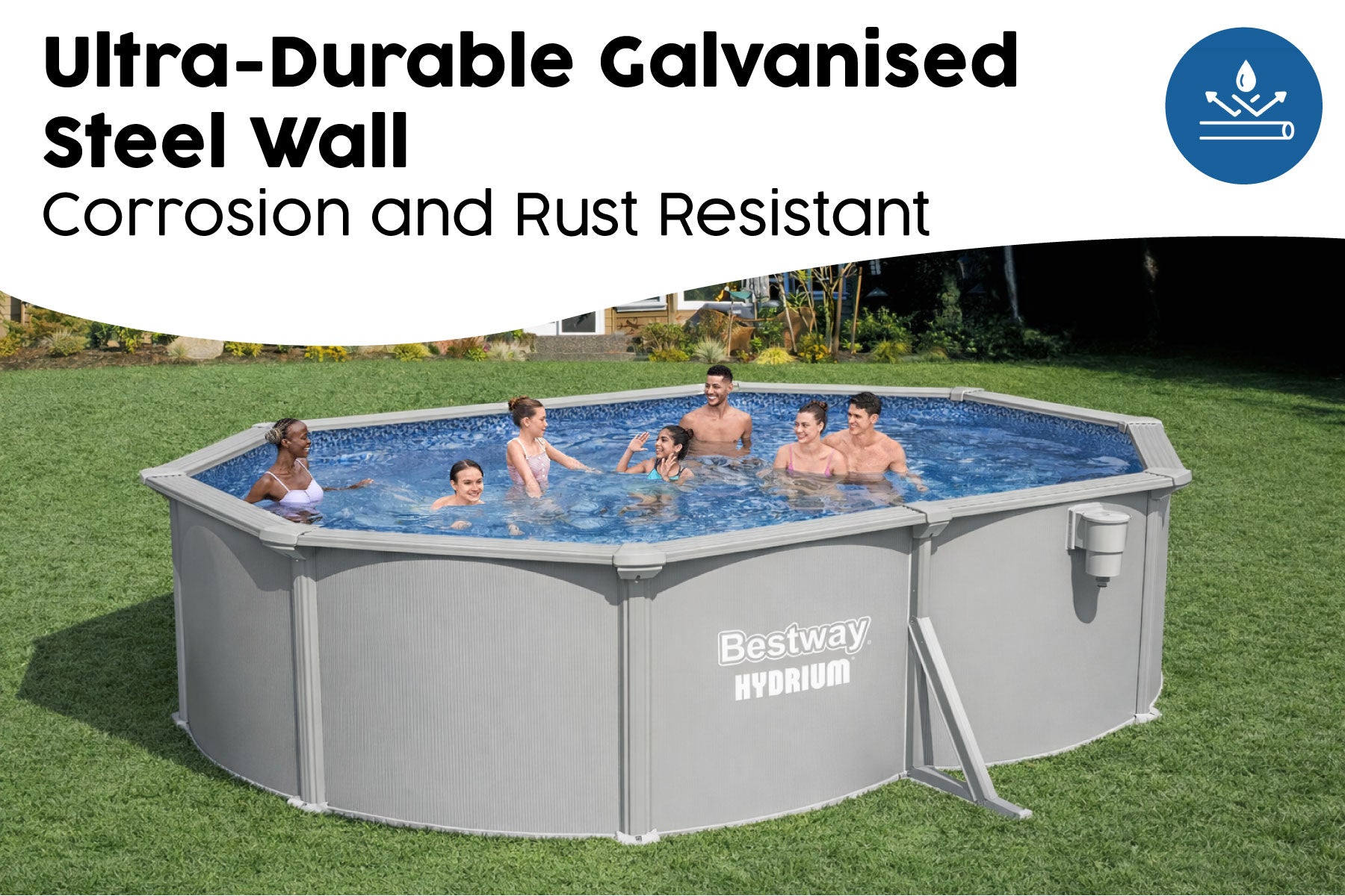 16ft steel frame pool