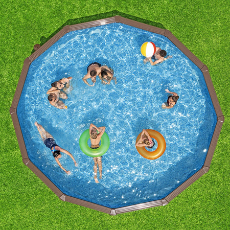 semi-permanent above ground pool