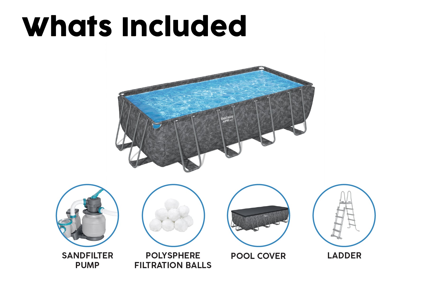 large all season swimming pool