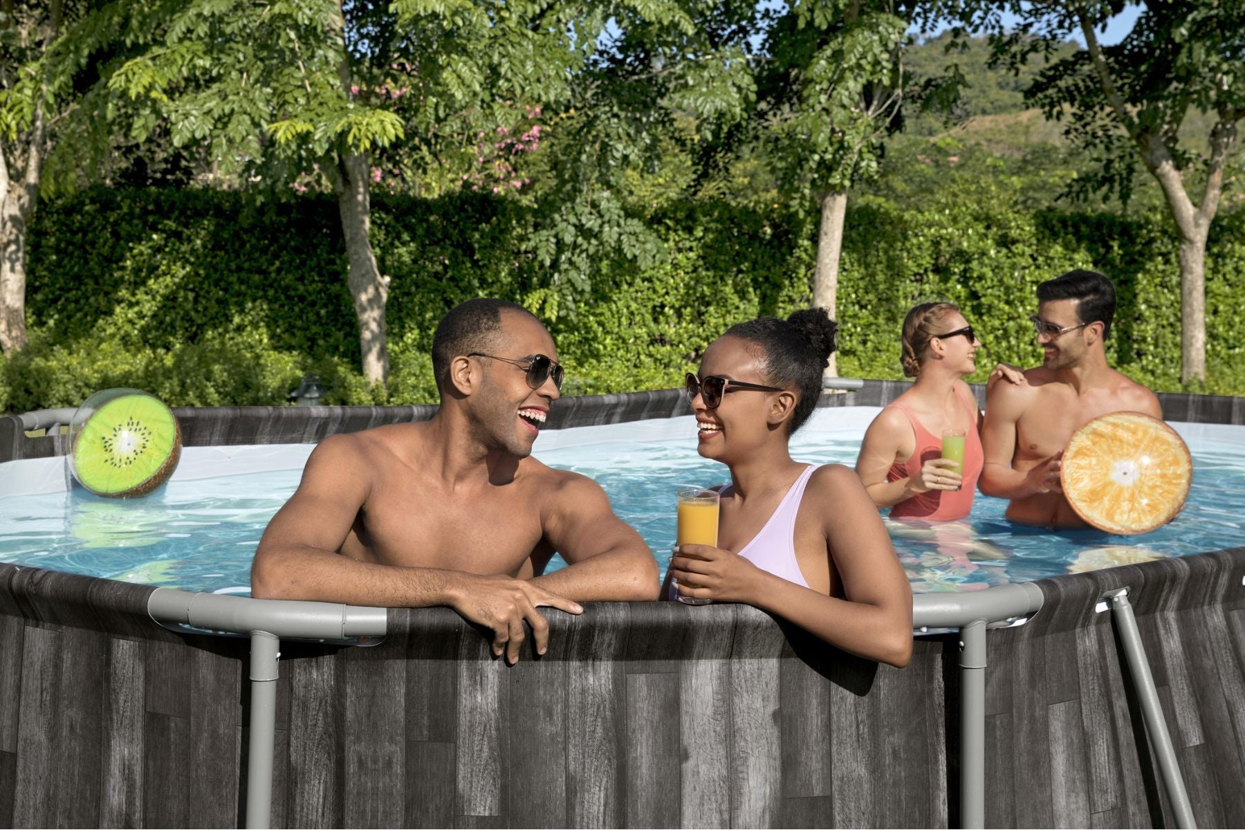 metal framed pool