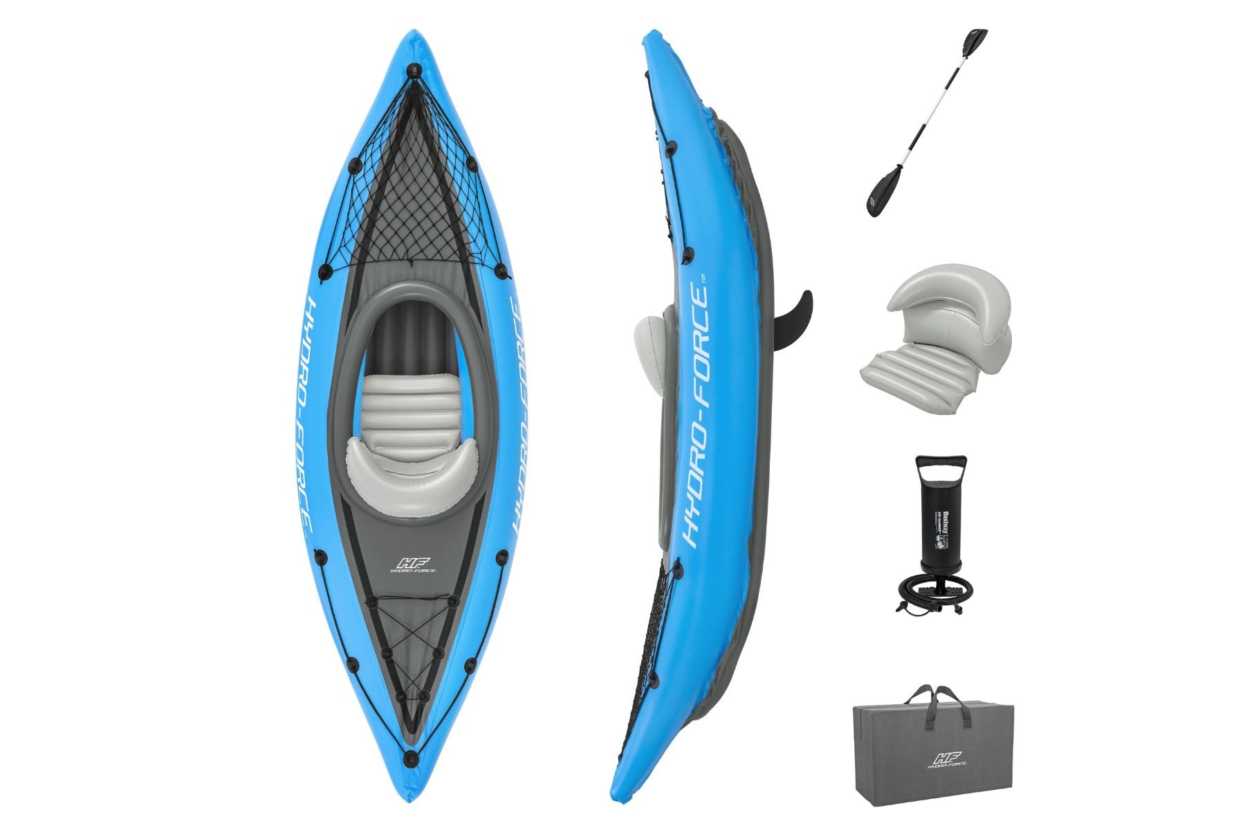 Hydro-Force 1 Person Inflatable Kayak Set - Cove Champion - Outlet