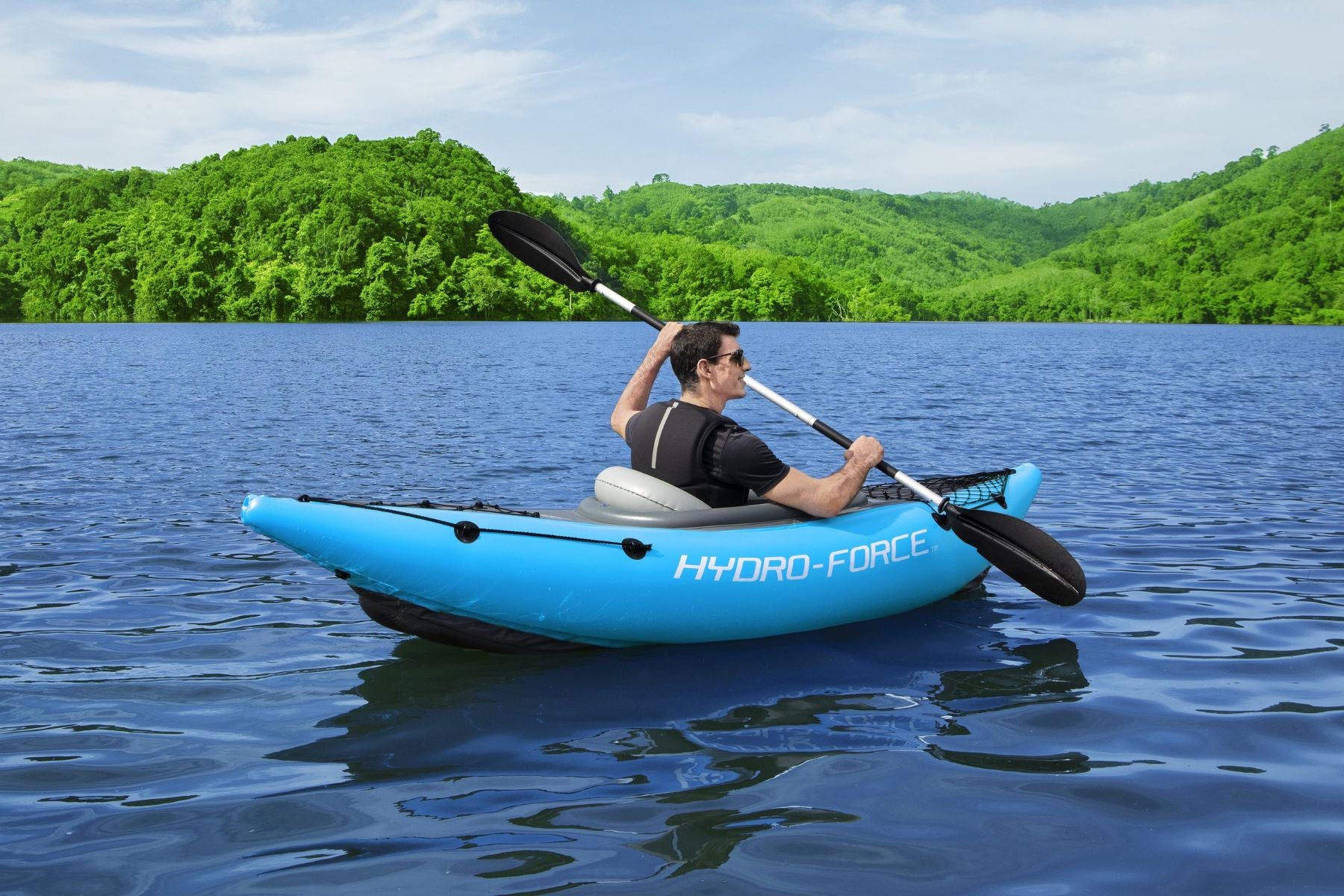 Hydro-Force 1 Person Inflatable Kayak Set - Cove Champion - Outlet