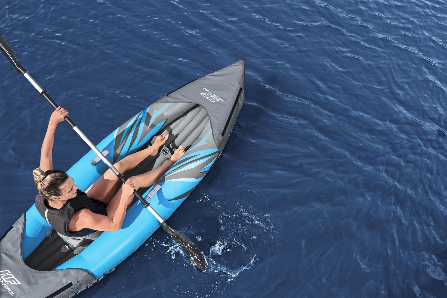 Hydro-Force 1 Person Inflatable Kayak Complete Set - Surge Elite