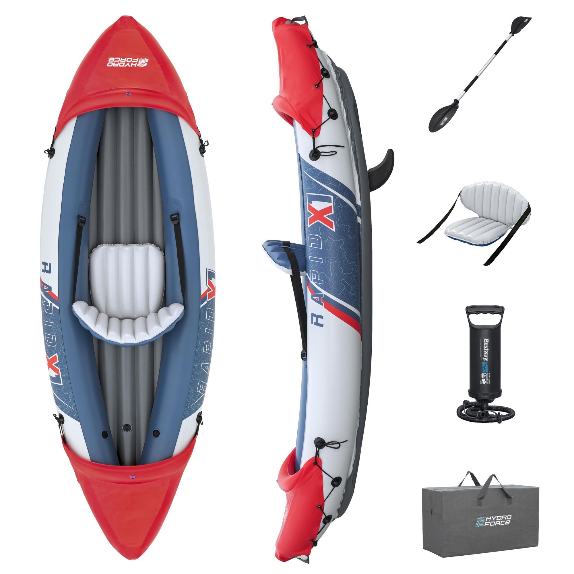 1 Person Inflatable Kayak Set | Rapid™ | Bestway Store UK | Bestway UK